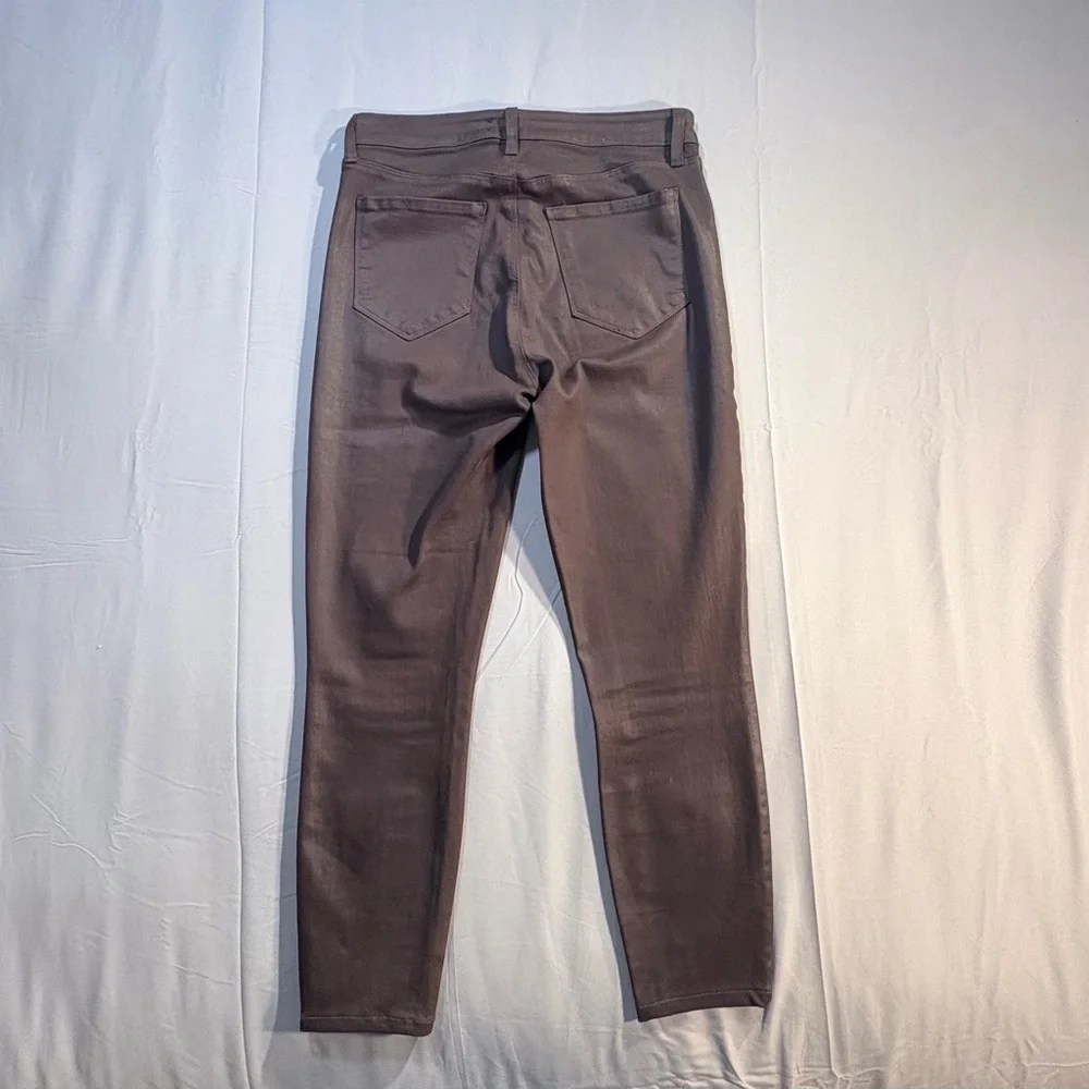 LAGENCE Margot Brown Coated High Rise Skinny Ankle Jeans Sz 29 🧡 - Picture 3 of 10